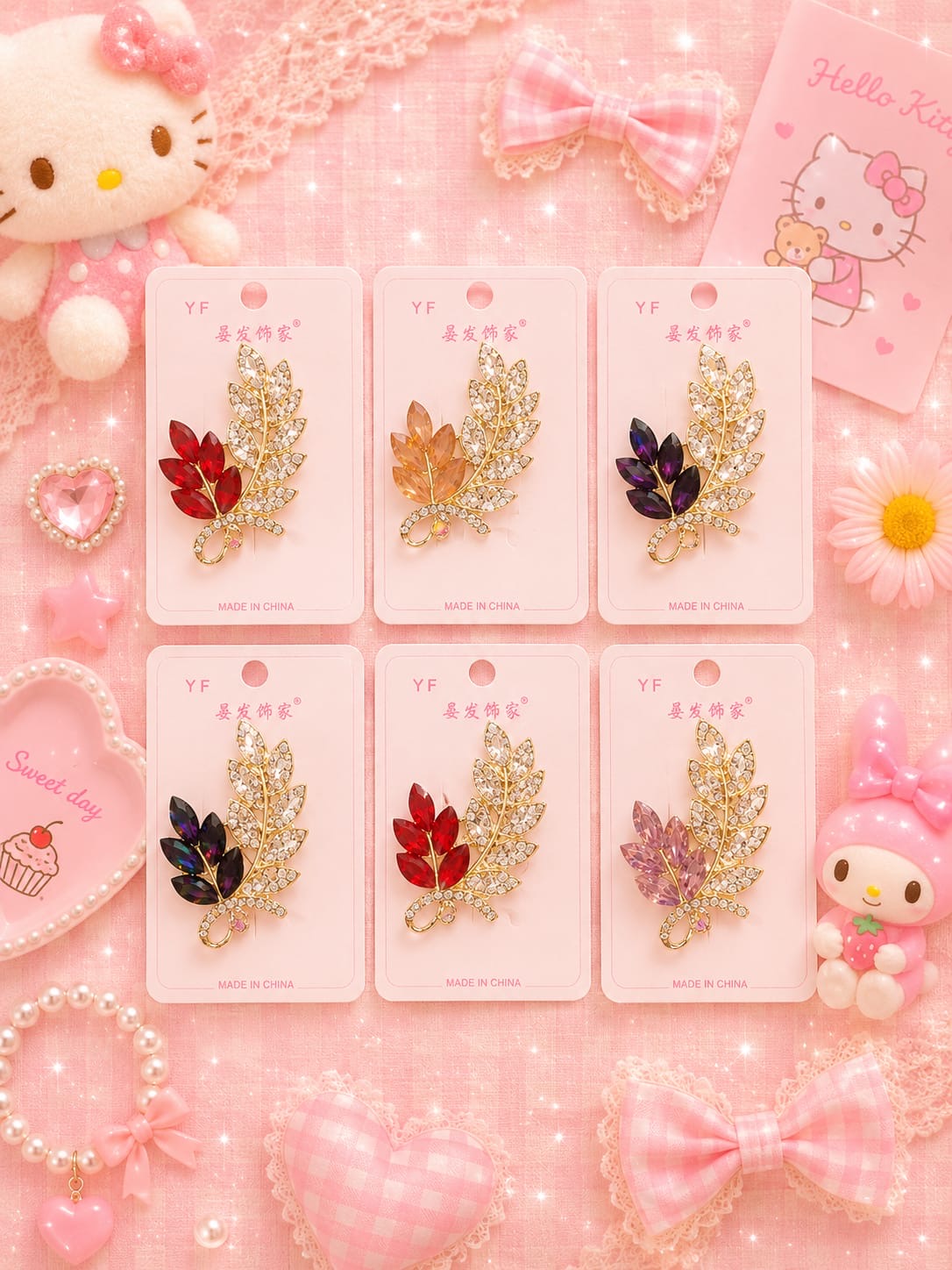 Fancy premium saree pin (pack of 6)