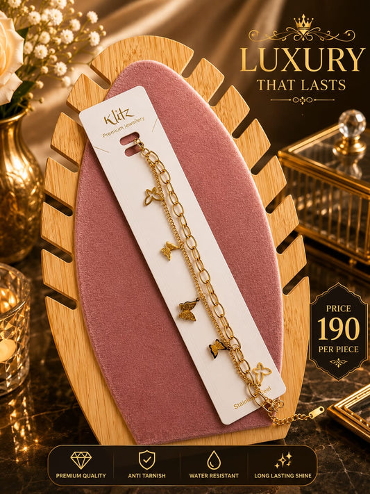 Anti tarnish chain bracelet (pack of 3)