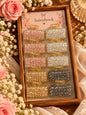 Party wear crystal clutcher (pack of 12)