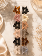orean Star Shape Mini Claw Clips Set for Girls – Cute Aesthetic Hair Accessories(pack of 12)