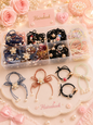 Korean rubber band for girls and woman (pack of 90 piece mix design)