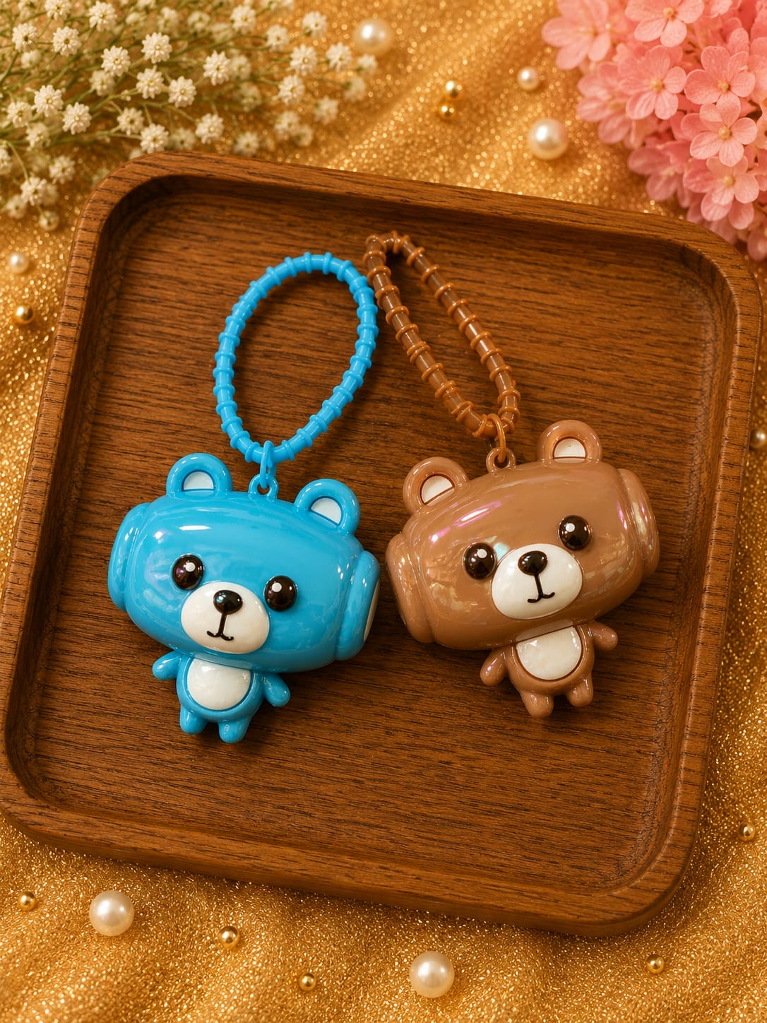 Premium shinny chu chu bag charms (pack of 6)