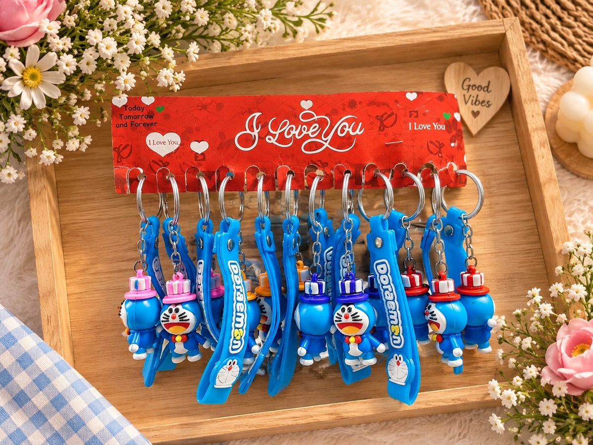 PVC rubber keychain (pack of 12)