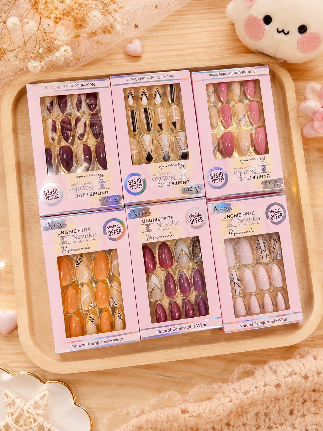 Korean premium nails (pack of 12)