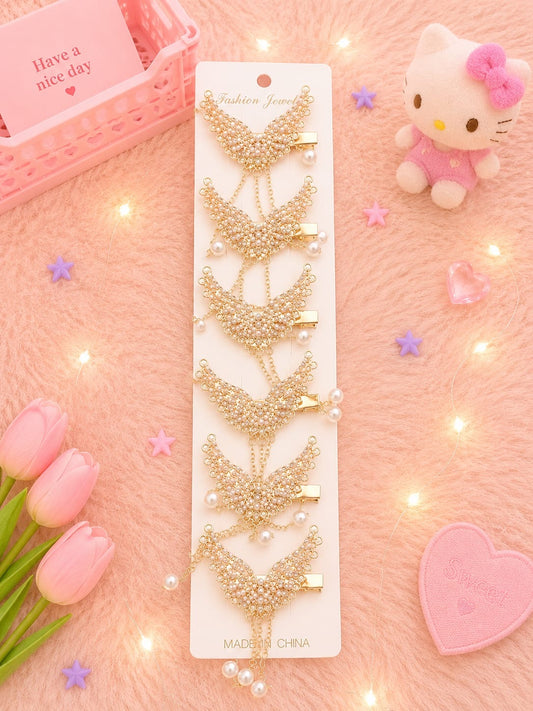 Korean hair clip for girls (pack of 12)