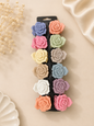 Premium flower hair claw ( pack of 12)
