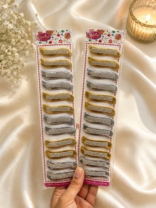 Korean hair Tik Tak pin for woman and girls (pack of 4 card)