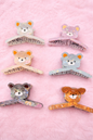 Premium Cute Cartoon Hair Claw Clips Set – Korean Aesthetic Anti-Slip Pastel Hair Accessories for Girls & Women( pack of 12)11cm
