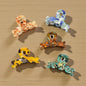 Designer Bow-Shaped Marble Hair Claw Clips mini clip ( pack of 12)