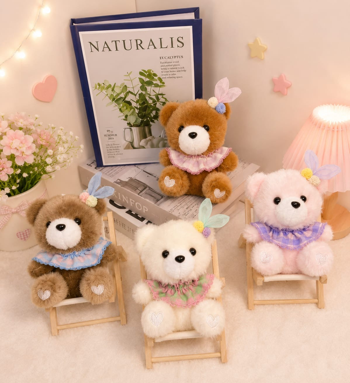 Plushies soft toy keychain (pack of 6)