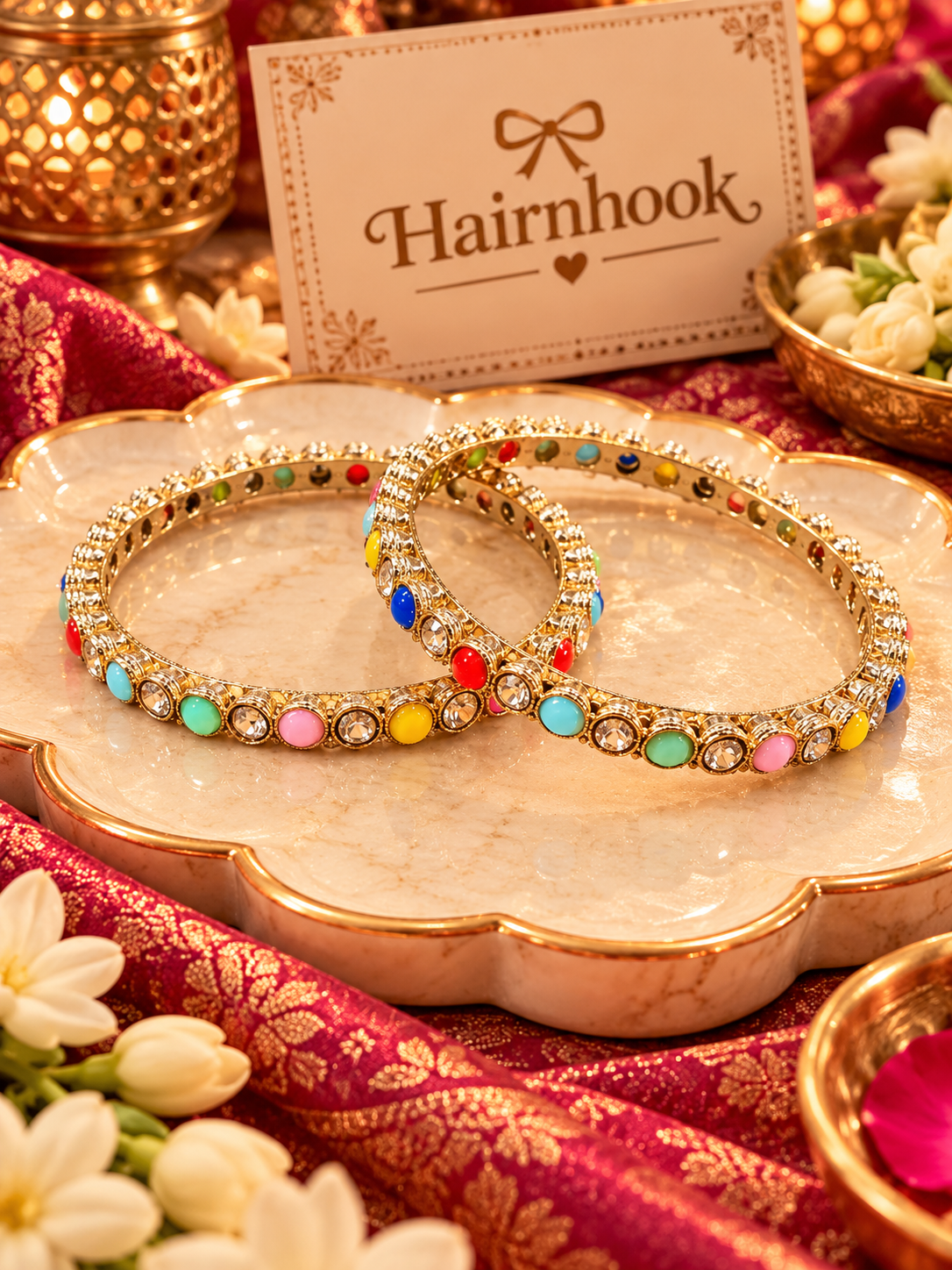 Premium karwachauth kada collection(pack of 2 piece 2size in one pack 2.4,2.8)