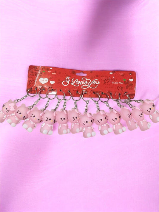 Pvc silicon keychain ( pack of 12)
