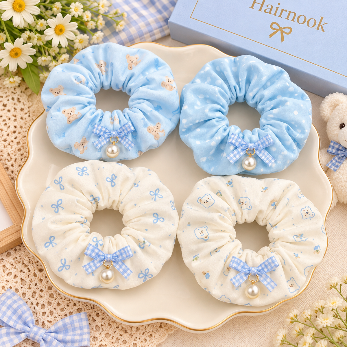 Korean special kitty version scrunchie (pack of 10)