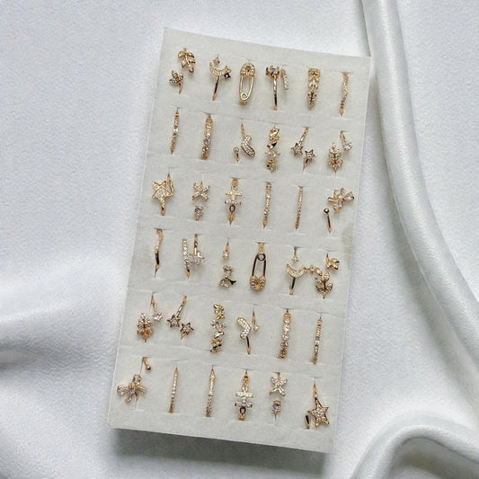 Premium golden Adjustable Rings Combo