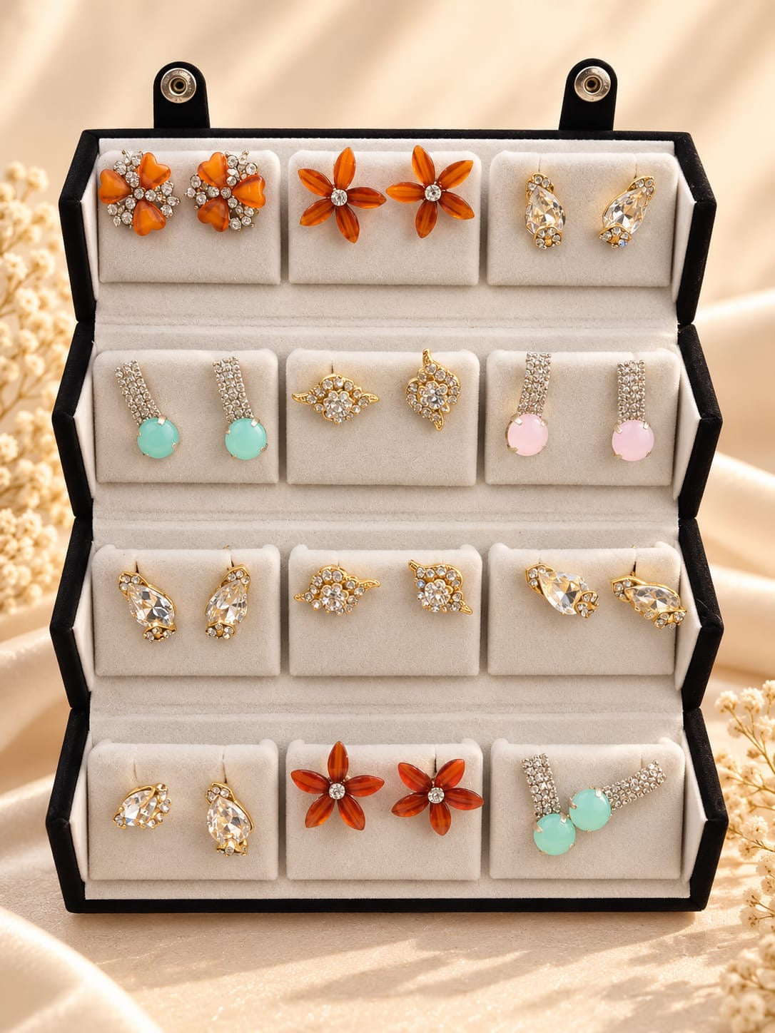 Most viral product earrings combo box (pack of 12 )