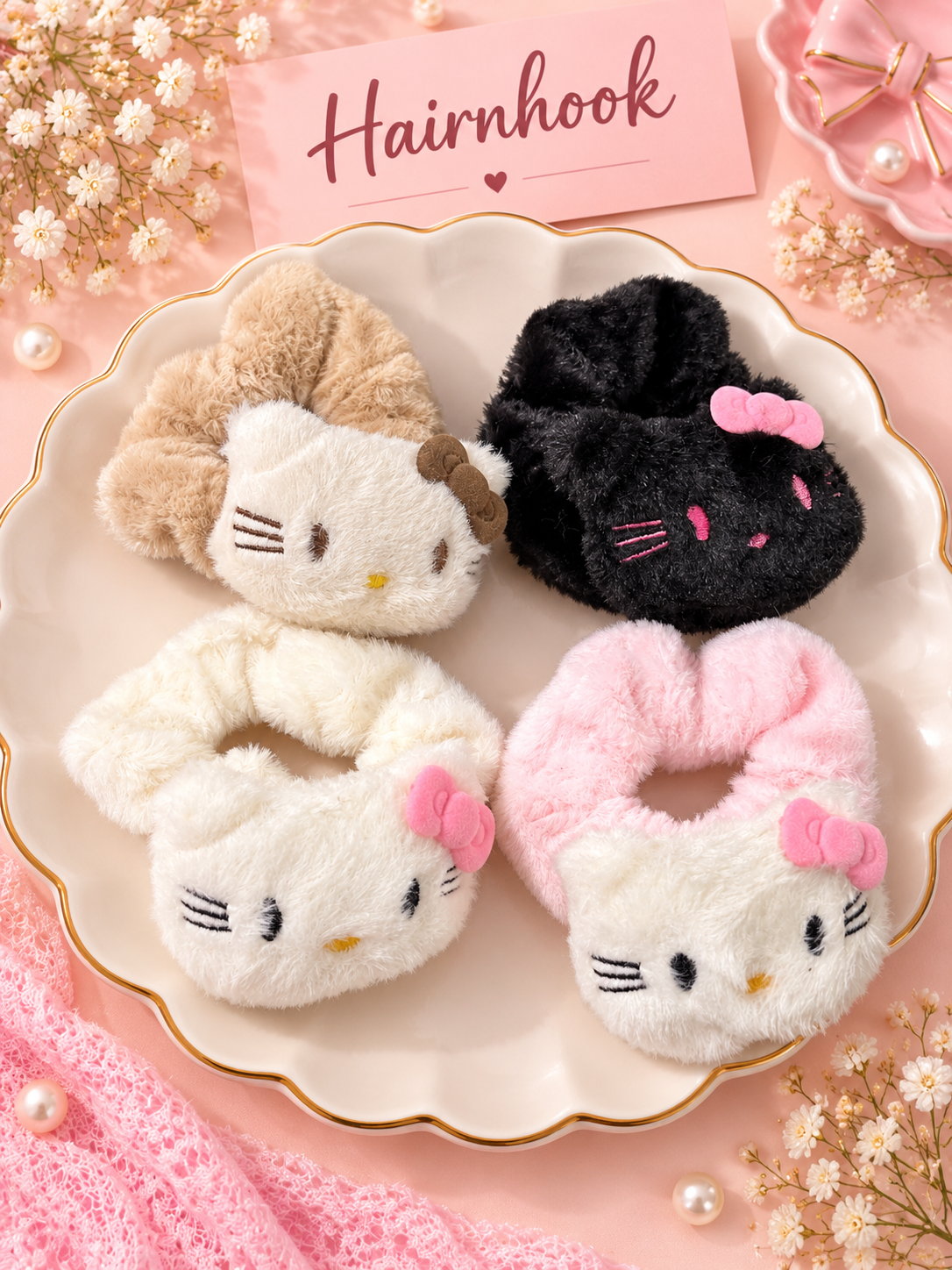 Korean premium scrunchie (pack of 12)