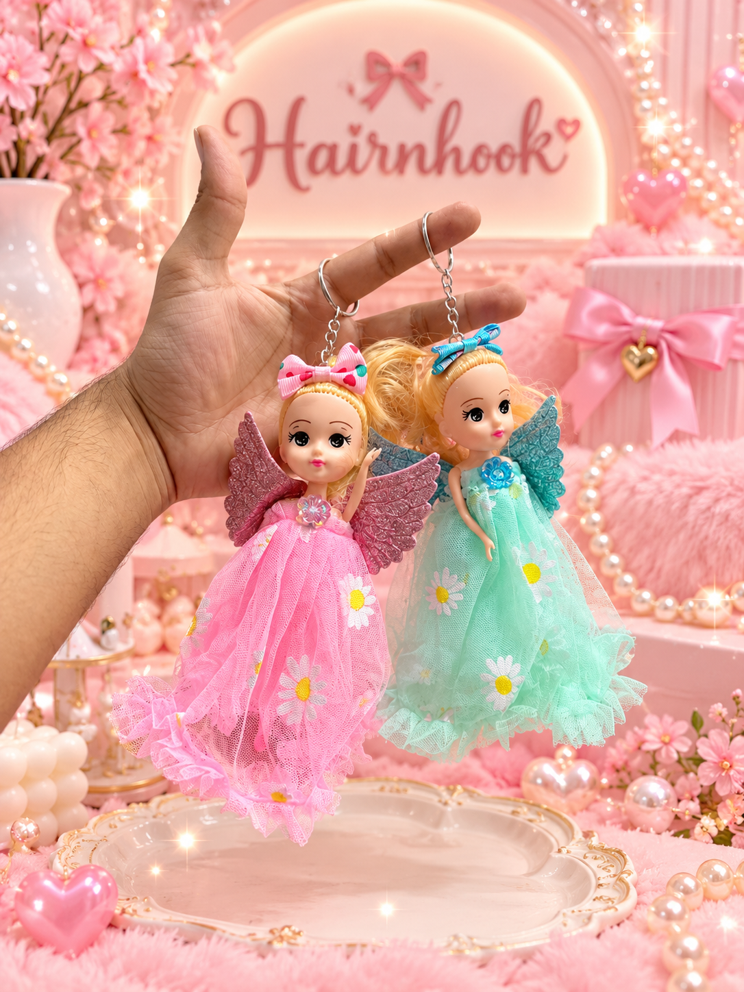 Premium quality doll keychain (pack of 12)