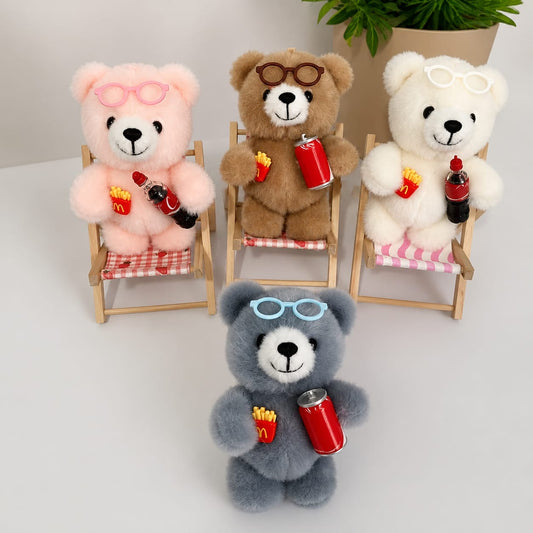 Plushies soft toy keychain (pack of 6)