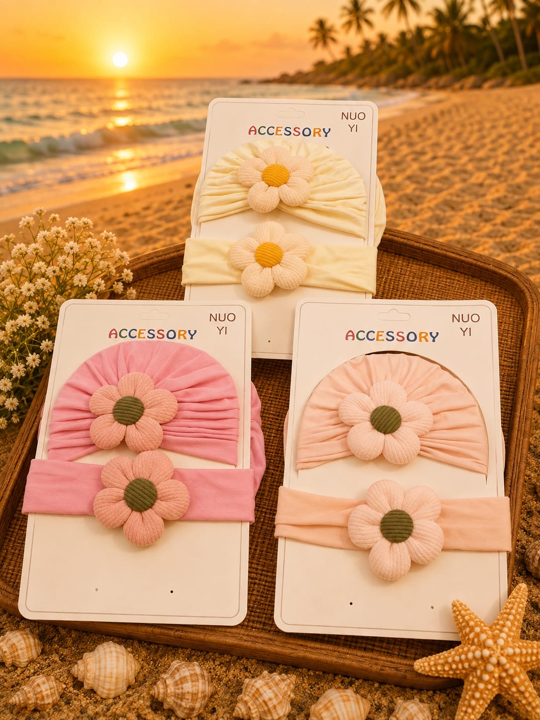 Premium Baby Headband & Hair Band Set – Soft Stretchy Newborn to Kids Hair Accessories(pack of 6)