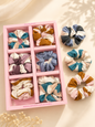 Korean premium box scrunchies (pack of 12)