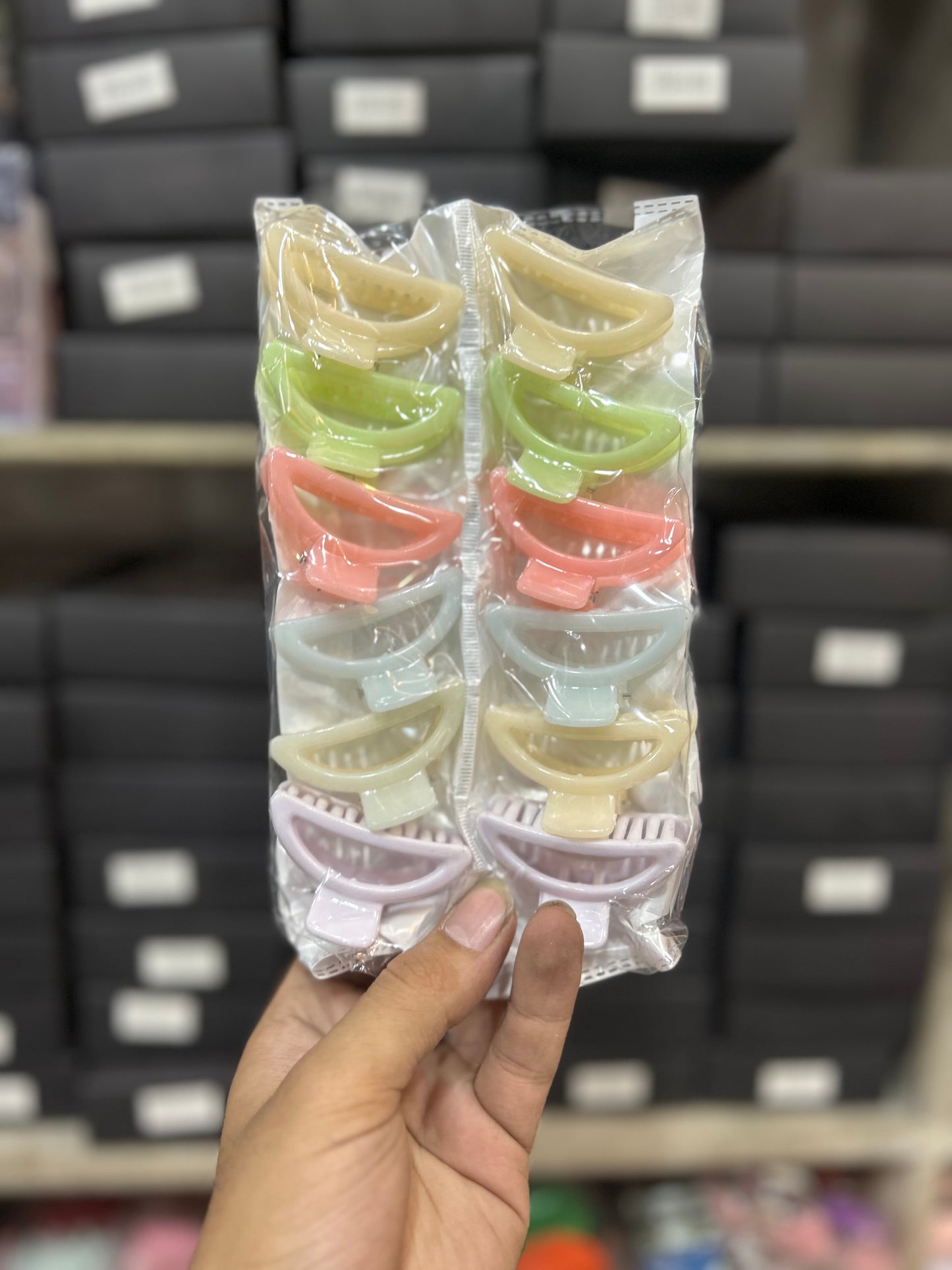 Korean mini hair claw clip (pack of 12 )