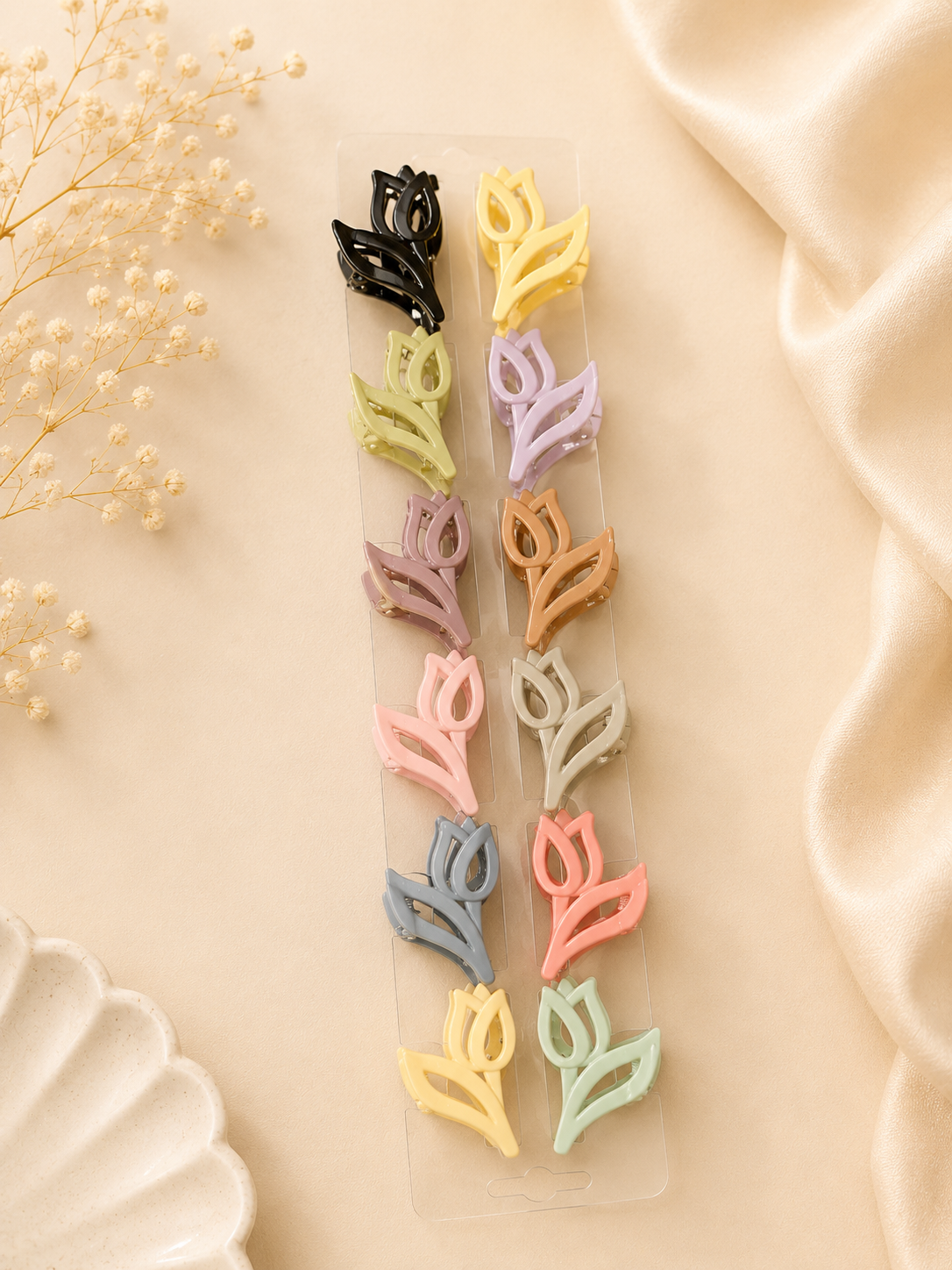 Korean mini hair claw clip ( pack of 12)
