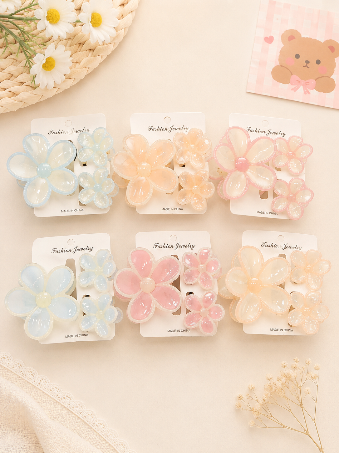 Premium Korean flower combo(pack of 12 sets)