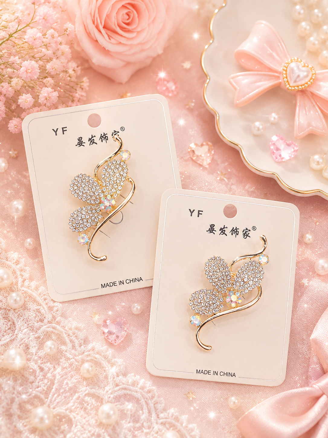 Premium Korean hair pin +saree pin ( pack of 6)