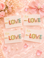 Love Rhinestone Hair Pin for Girls & Women – Cute Korean Style Hair Clip(pack of 12)