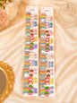 Korean premium hair rubber and hair clip set for kids (pack of 10 pair in per strip)
