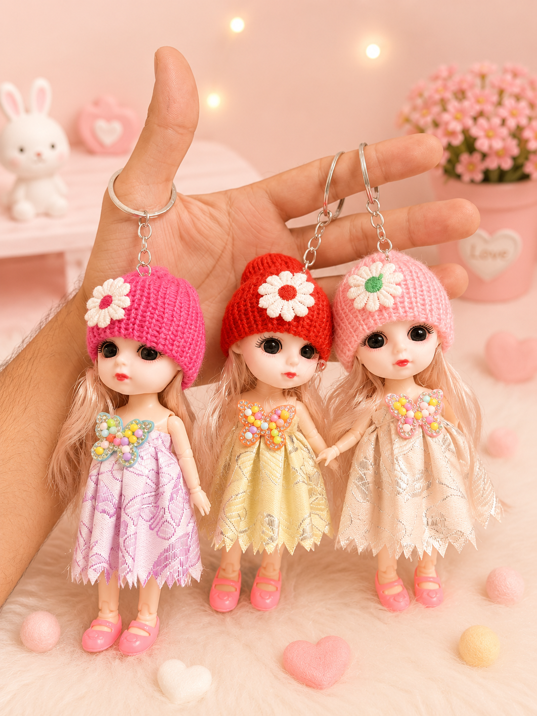 Dolls keychain (pack of 12)