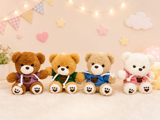 Plushies soft toy keychain (pack of 6)