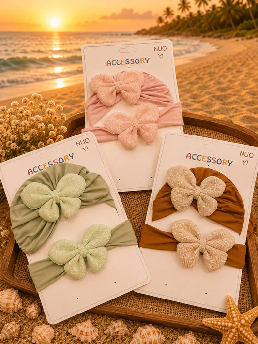 Premium Baby Headband & Hair Band Set – Soft Stretchy Newborn to Kids Hair Accessories(pack of 6)