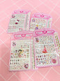 3D Nail Sticker Mega Sheet ( pack of 12 cards )