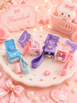 Button Pop up keychain ( pack of 6)