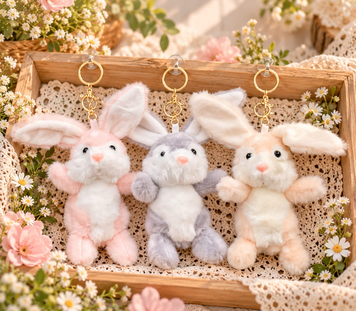 Premium plushies soft toy keychain ( pack of 6)