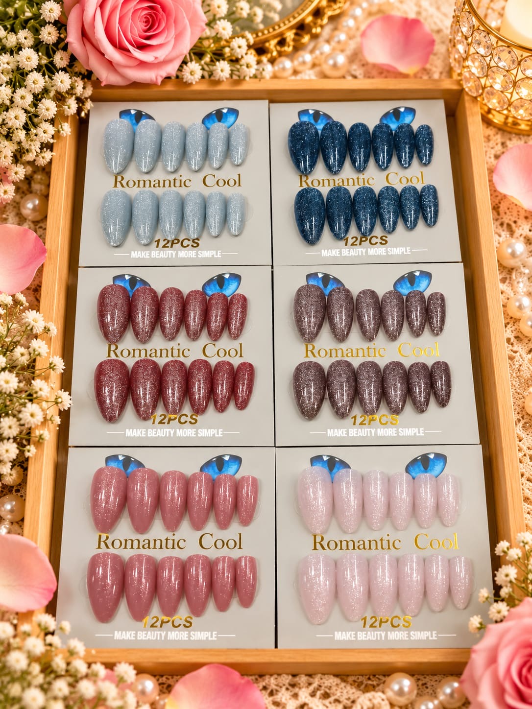 Premium press on nails (pack of 12)