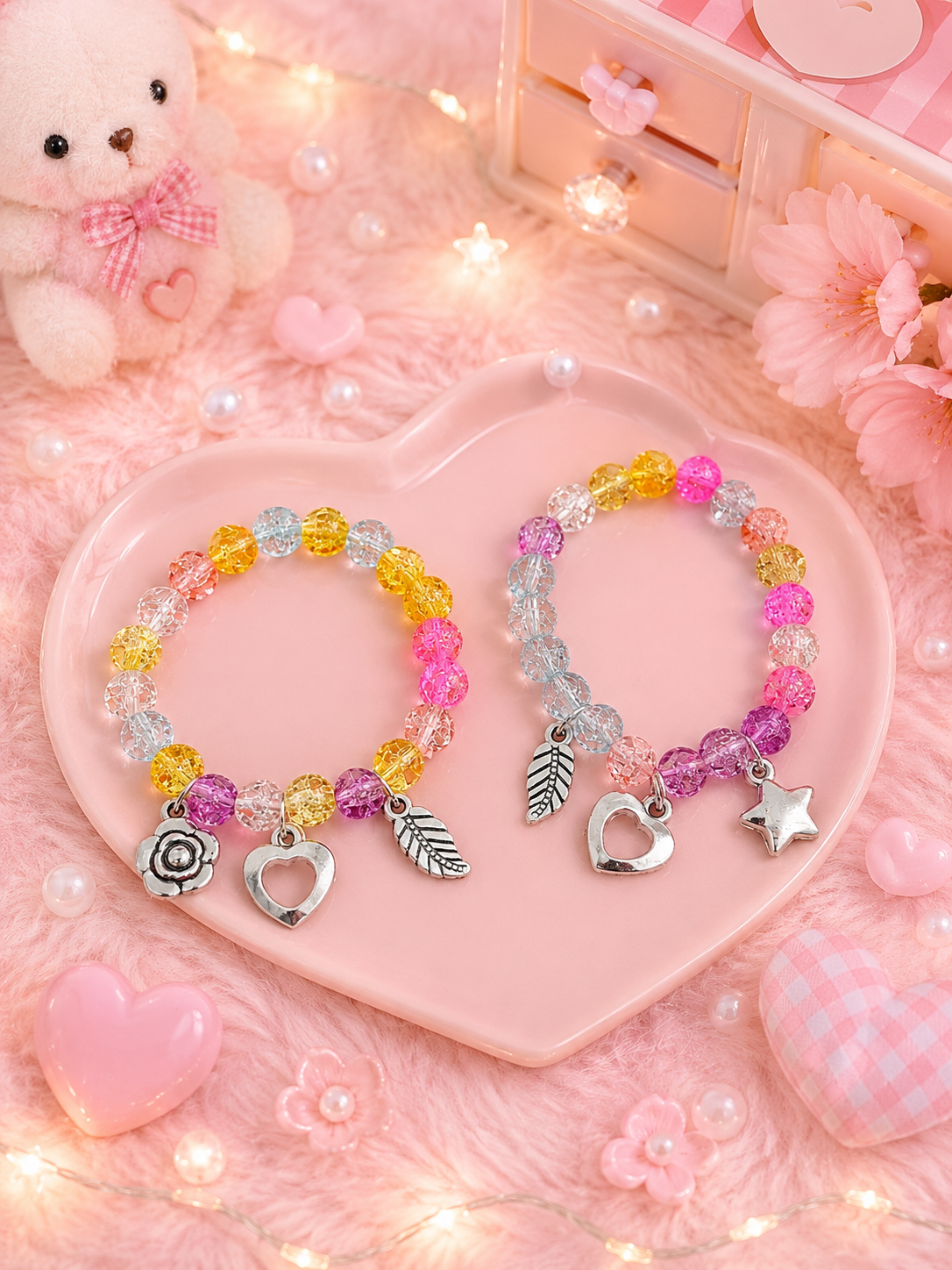Korean bracelet for girls and woman (pack of 12)