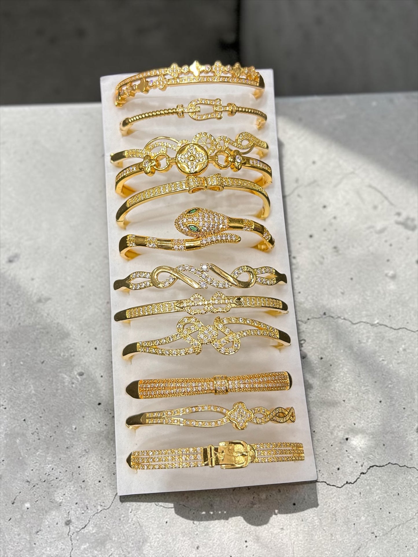 Korean stainless steal bracelet (pack of 12)mix design