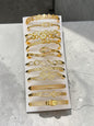 Korean stainless steal bracelet (pack of 12)mix design