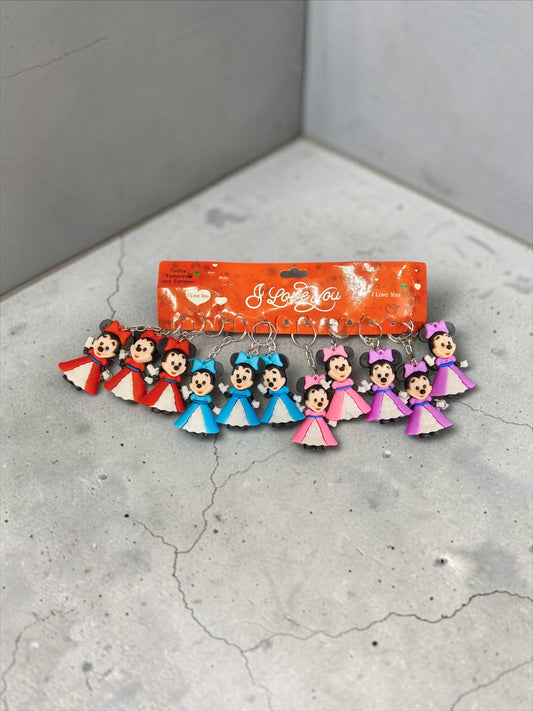 Pvc rubber keychain medium size (pack of 12)