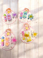 Kawaii Flower Hair Clip Set for Girls | Cute Pastel Floral Hair Accessories Combo(pack of 12)