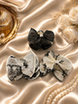 Premium Organza Bow Mini Clutcher Hair Clips – Elegant Lace Bow Hair Accessories ( pack of 12)