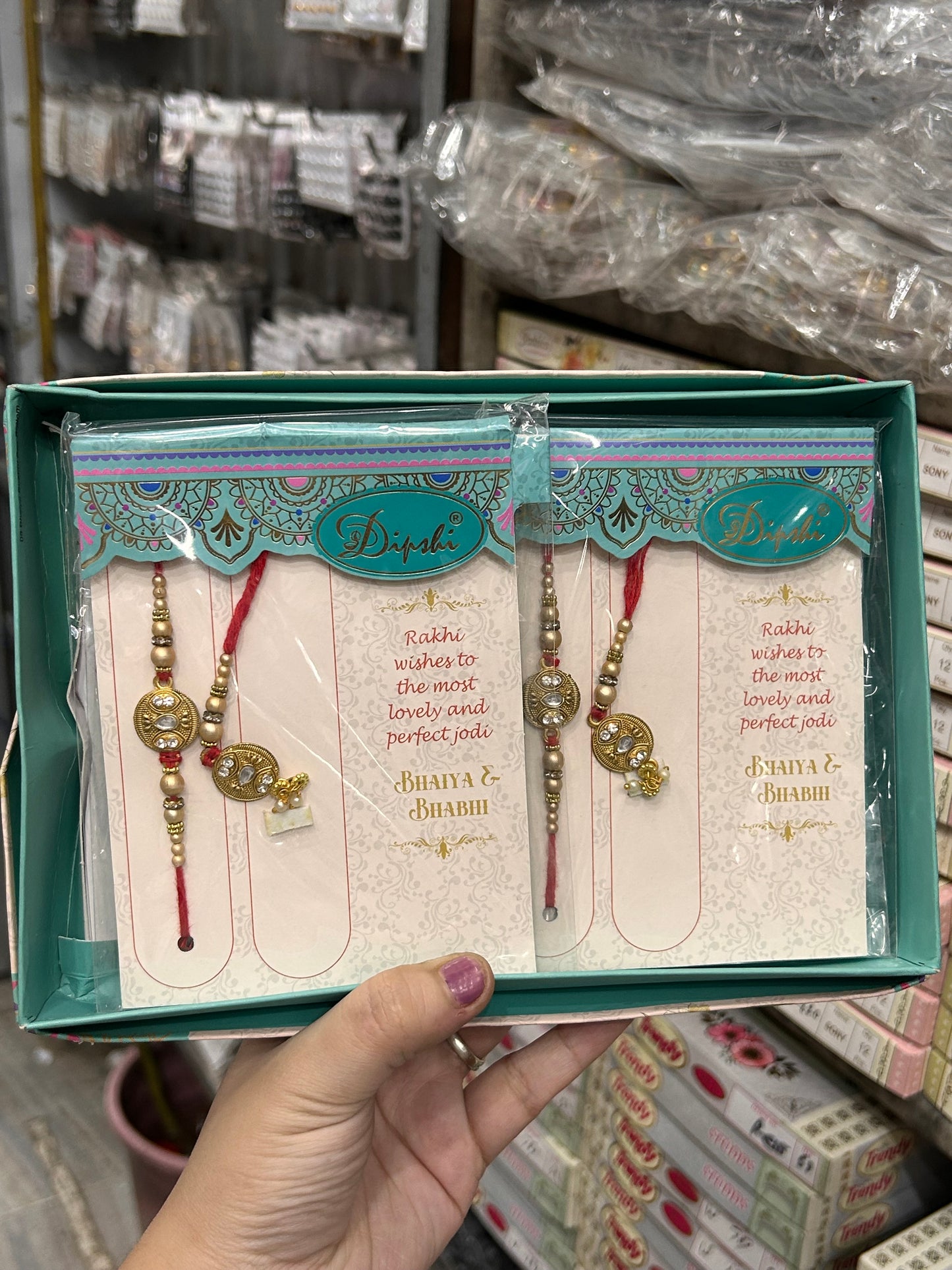 Premium Rakhi brother and bhabhi (pack of 6)