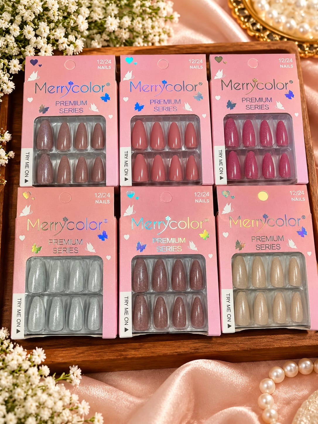 Premium press on nails (pack of 12)