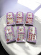 Cute Bear Cartoon Press-On Nails Set (pack of 12 sets)
