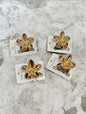 Luxury Gold Flower Mini Claw Clips – Korean Elegant Hair Accessories( pack of 12)