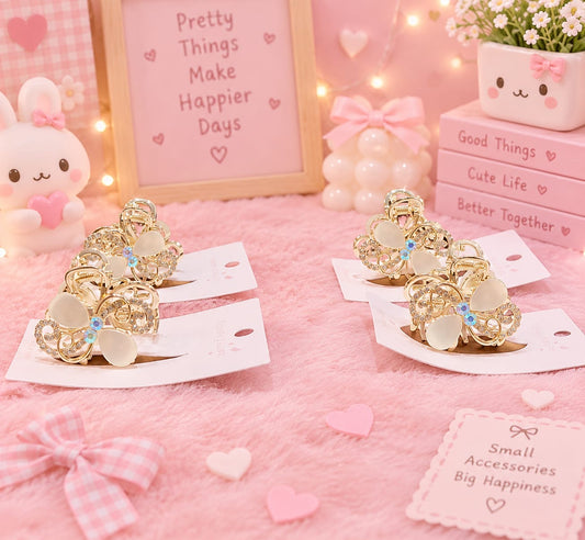 Korean metal stone clutcher party wear for girls and woman (pack of 12)