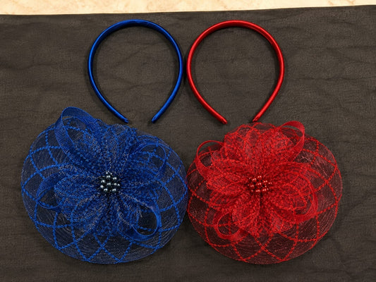 2-in-1 Korean Bow Hair Band – Pearl Mesh Bow Ponytail Holder & Hair Accessory for Women & Girls(pack of 12)