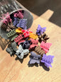 Butterfly Mini Claw Clips Jar Set | Korean Matte Hair Clutcher Collection (pack of 24)